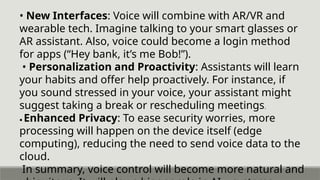 Voice Login Methods Presentation of Voice Control Technology | PPTX