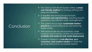 Cloth Rental Major Problems Online Cloth Rental System.pptx Presented By Saheli Debnath | PPTX