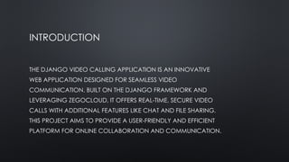 Building a Secure Django Video Calling Application with Real-Time ...