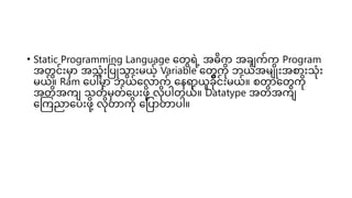 Understanding Dynamic vs Static Programming Languages: Key Differences ...