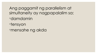 Parallelism Tagalog lesson 3 foreshadowing, parallelism, simultaneity- filipino ...