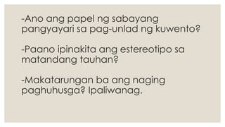 Parallelism Tagalog lesson 3 foreshadowing, parallelism, simultaneity- filipino ...
