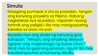 Parallelism Tagalog lesson 3 foreshadowing, parallelism, simultaneity- filipino ...