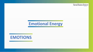 EMOTIONS
Emotional Energy
 