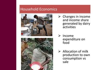 Key livelihood and gender issues in livestock