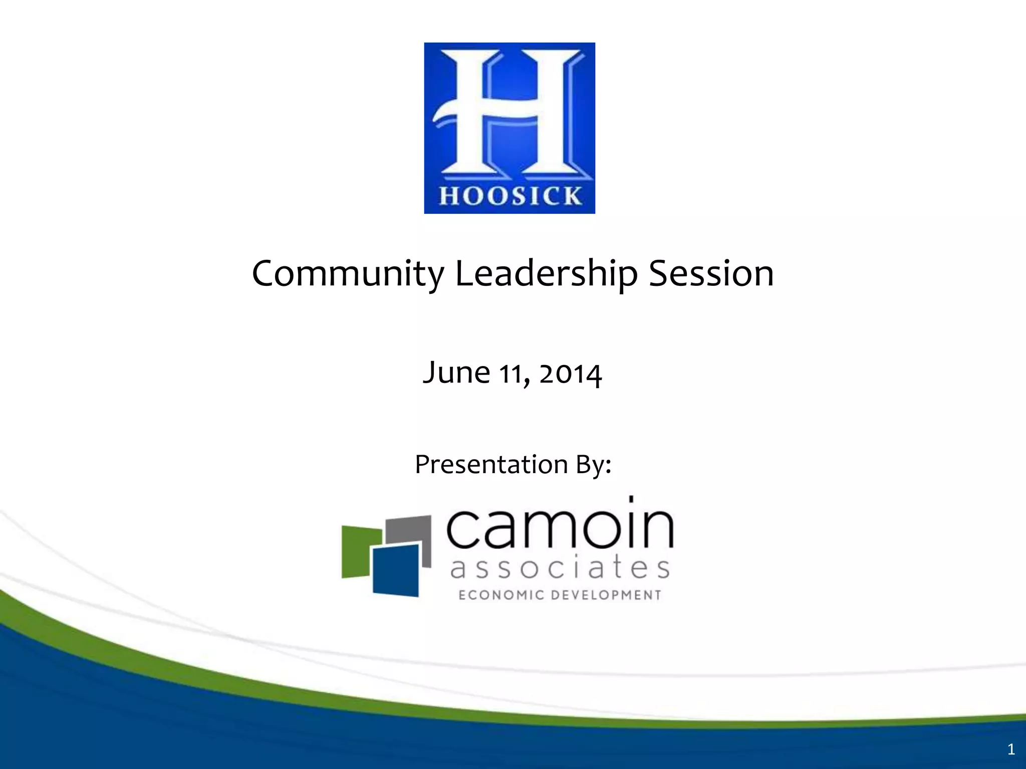 Hoosick Rising Public Kickoff Meeting What is Hoosick Rising? PPT