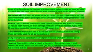 SOIL PREPARATION AND PLANTING | PPT