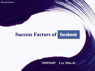 20092609  Lee Min-Ji Success Factors of Presentation 