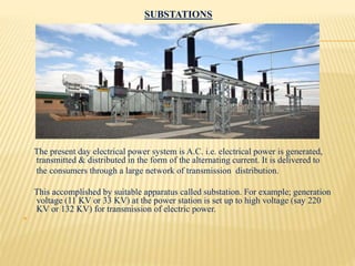 Consumer Substation Presentation 2014 | PPTX