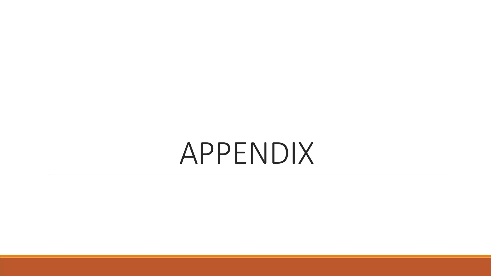 APPENDIX
 