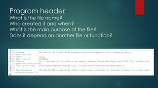 R scripting styles | PPT