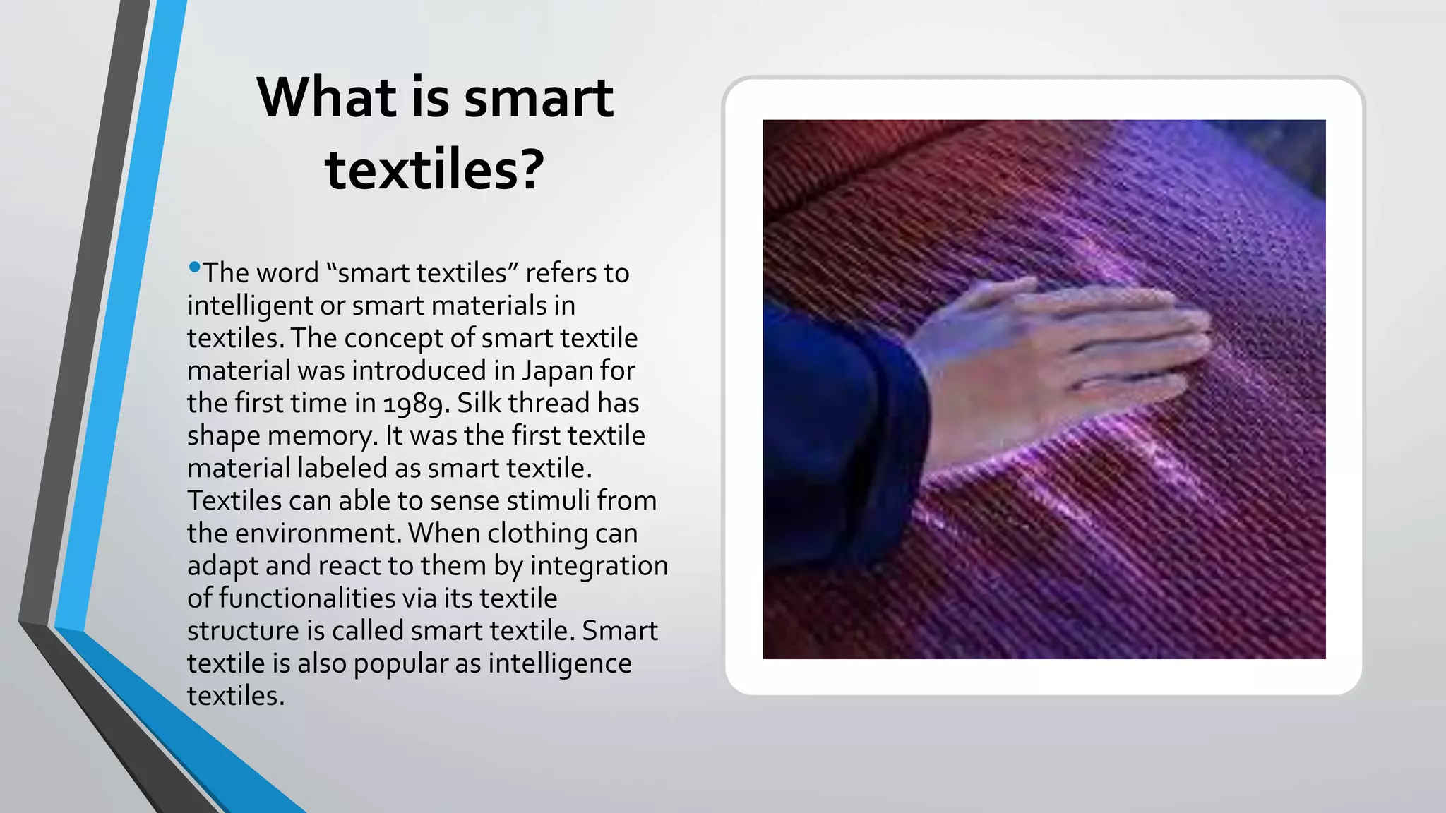 Application of Smart Technology in Textile Industry | PPTX