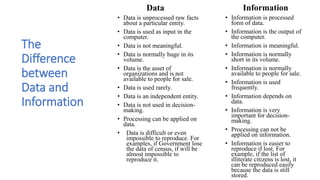 Transforming Data into Information | PPTX