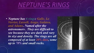 Neptune Rings Names Neptune powerpoint presentation/ Neptune last planet | PPTX