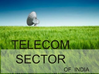 TELECOM
 SECTOR
      OF INDIA
 