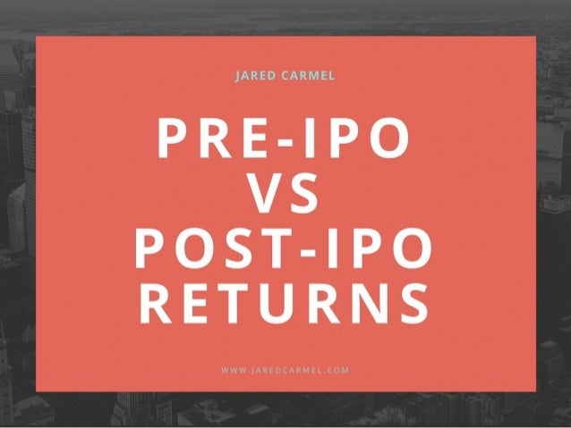 What is pre ipo shares