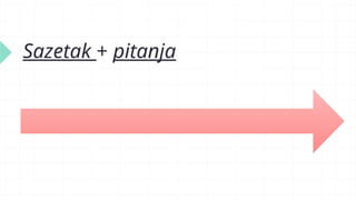 Sazetak + pitanja
 