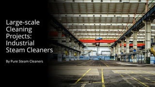 Large-scale
Cleaning
Projects:
Industrial
Steam Cleaners
By Pure Steam Cleaners
 