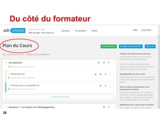 Du côté du formateur
28
 