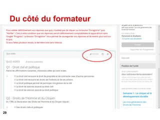 Du côté du formateur
29
 