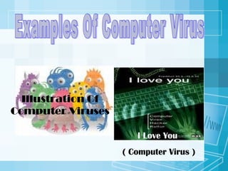 Illustration Of
Computer Viruses
I Love You
( Computer Virus )

 