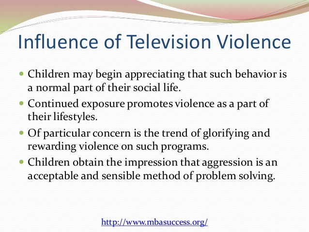 tv violence speech