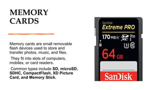 How Memory Card Store Data The storage & types of storage of ICT.pptx