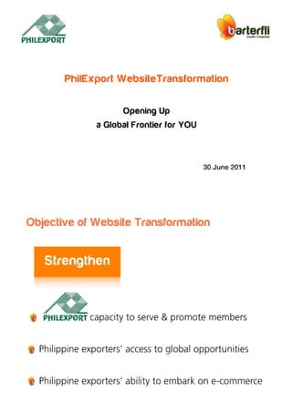 PhilExport Website Transformation