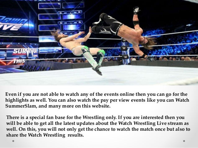watch wrestling stream