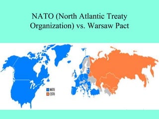 NATO (North Atlantic Treaty
Organization) vs. Warsaw Pact
 
