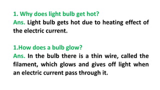 SCIENCE - Effects of electric current (Class - X) Maharashtra Board | PPTX