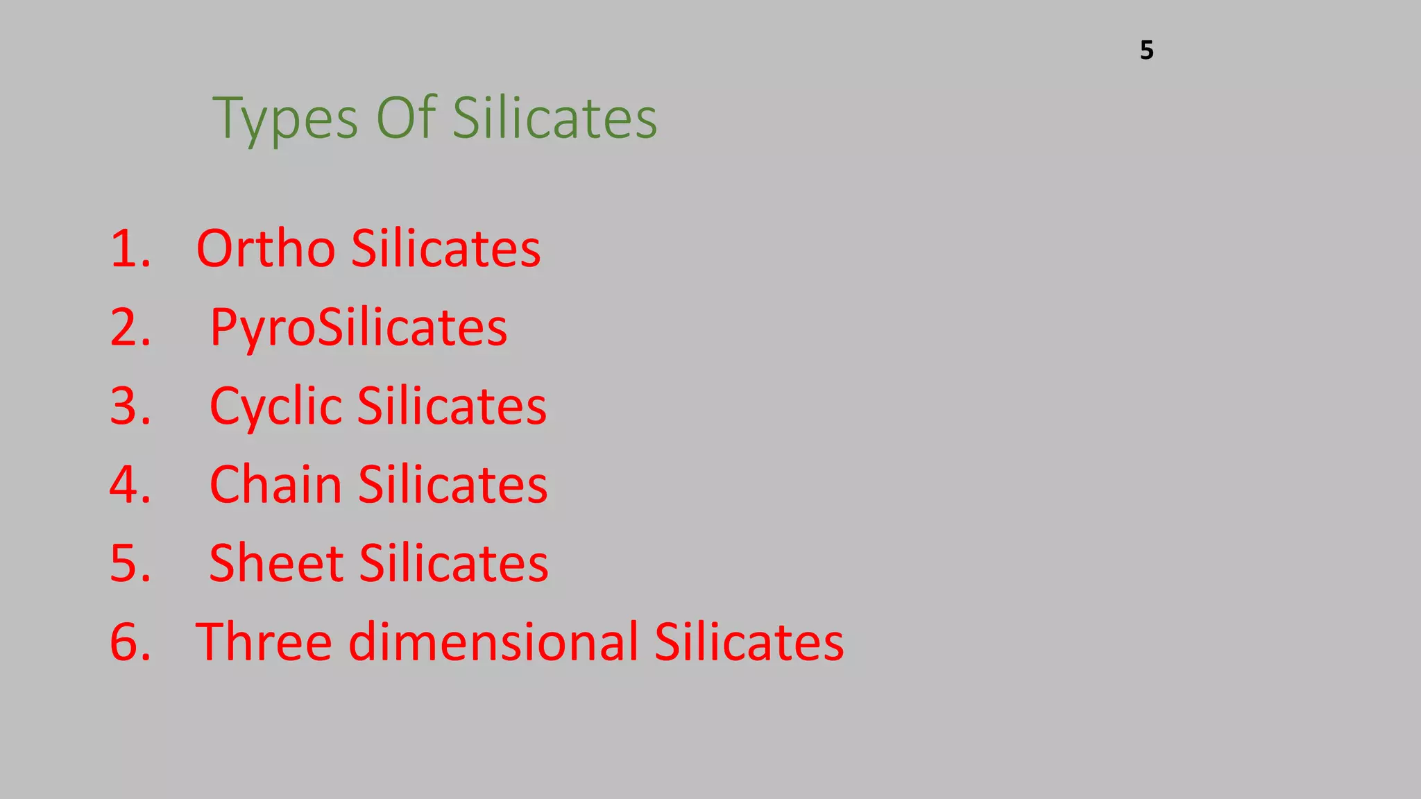 Silicates Pptx