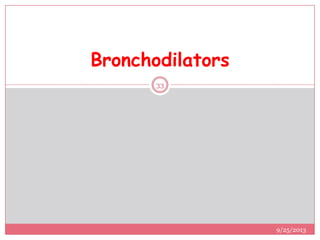 Bronchodilators
9/25/2013
33
 