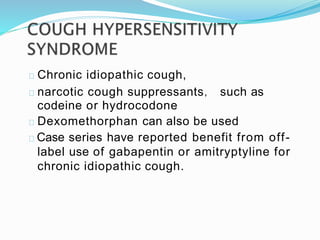 gabapentin used for cough