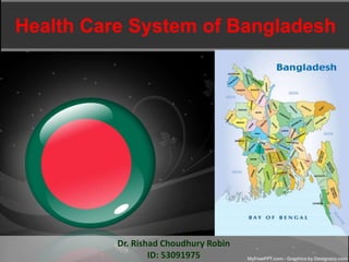 Health Care System of Bangladesh
Dr. Rishad Choudhury Robin
ID: 53091975
 