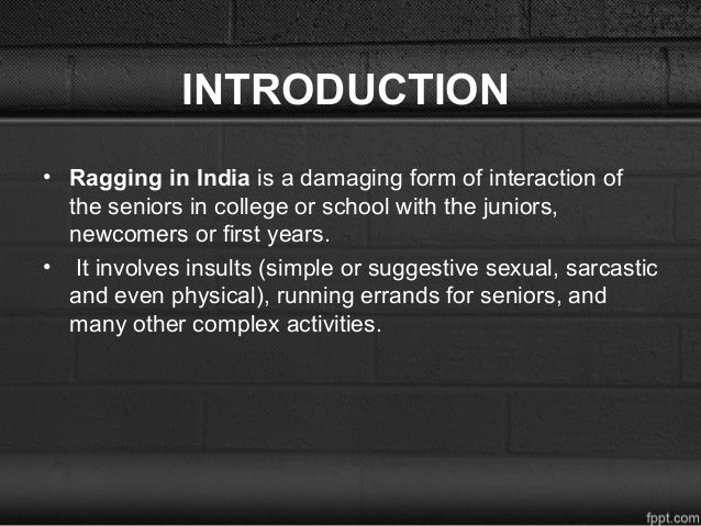 Anti Ragging anti ragging