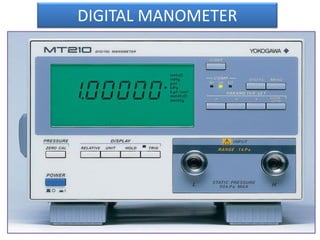DIGITAL MANOMETER
 