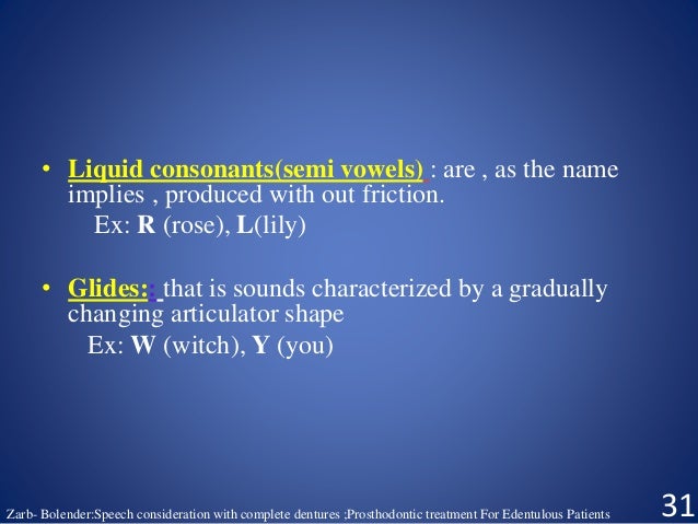 glides phonetic in Presentation 2 phonetic prosthodontic