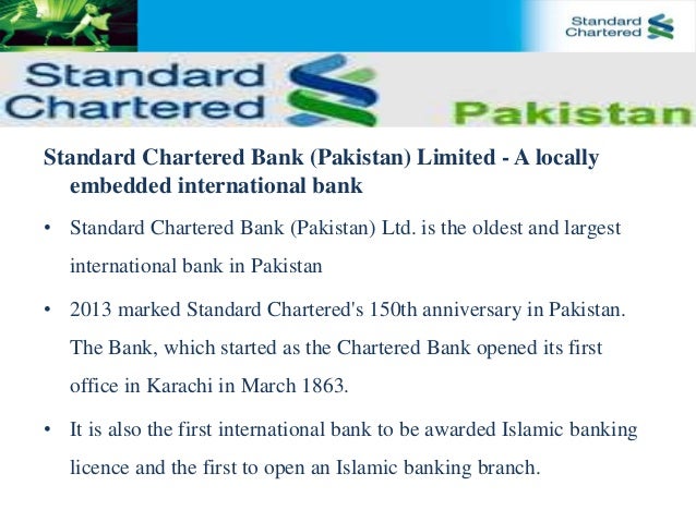 standard chartered bank pakistan