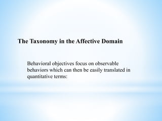 Assessment in the Affective Domain | PPTX