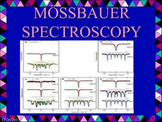 MÖSSBAUER
SPECTROSCOPY

11/26/2013

 