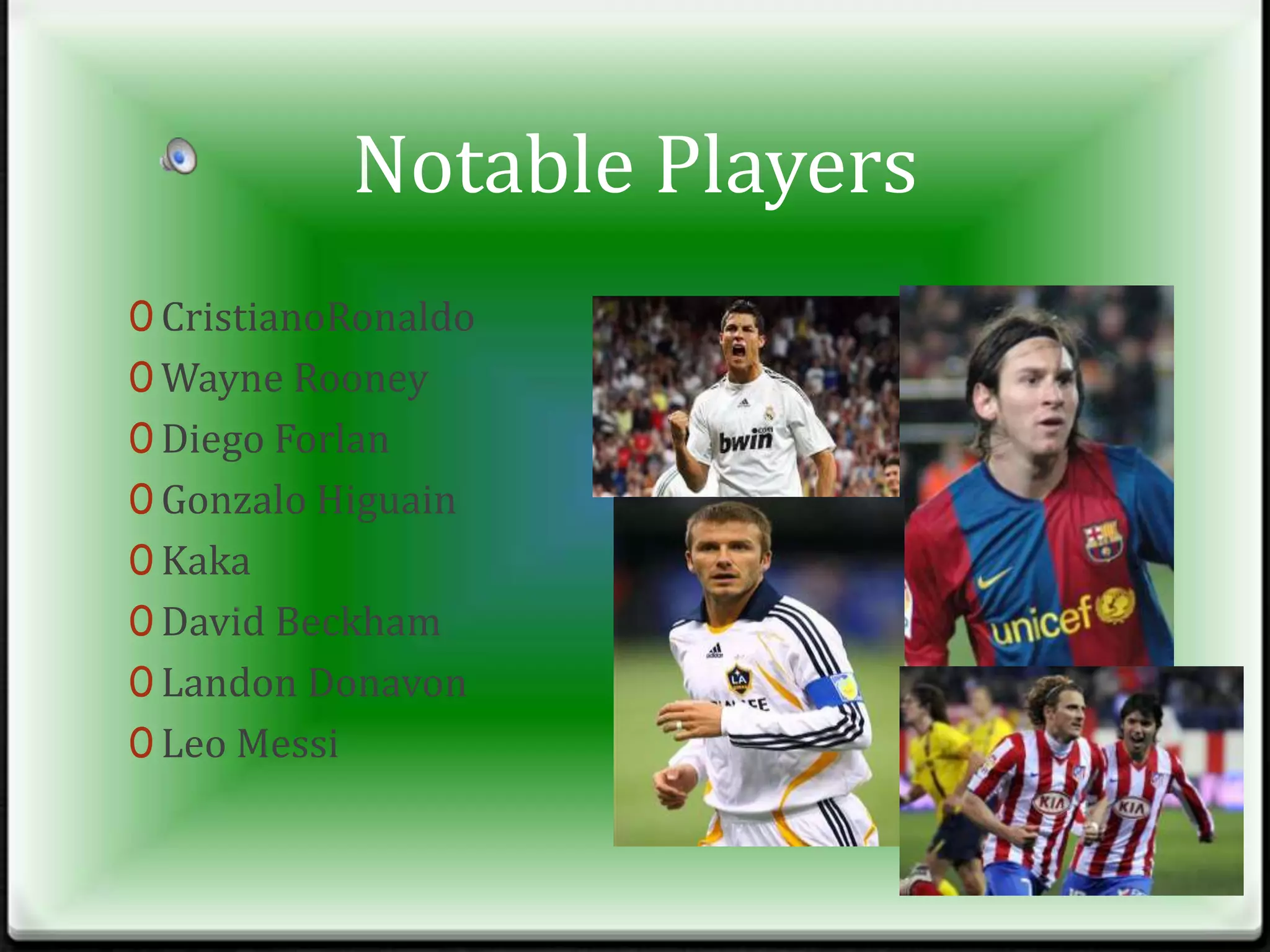 International teams are the teams that the represent whole countries.