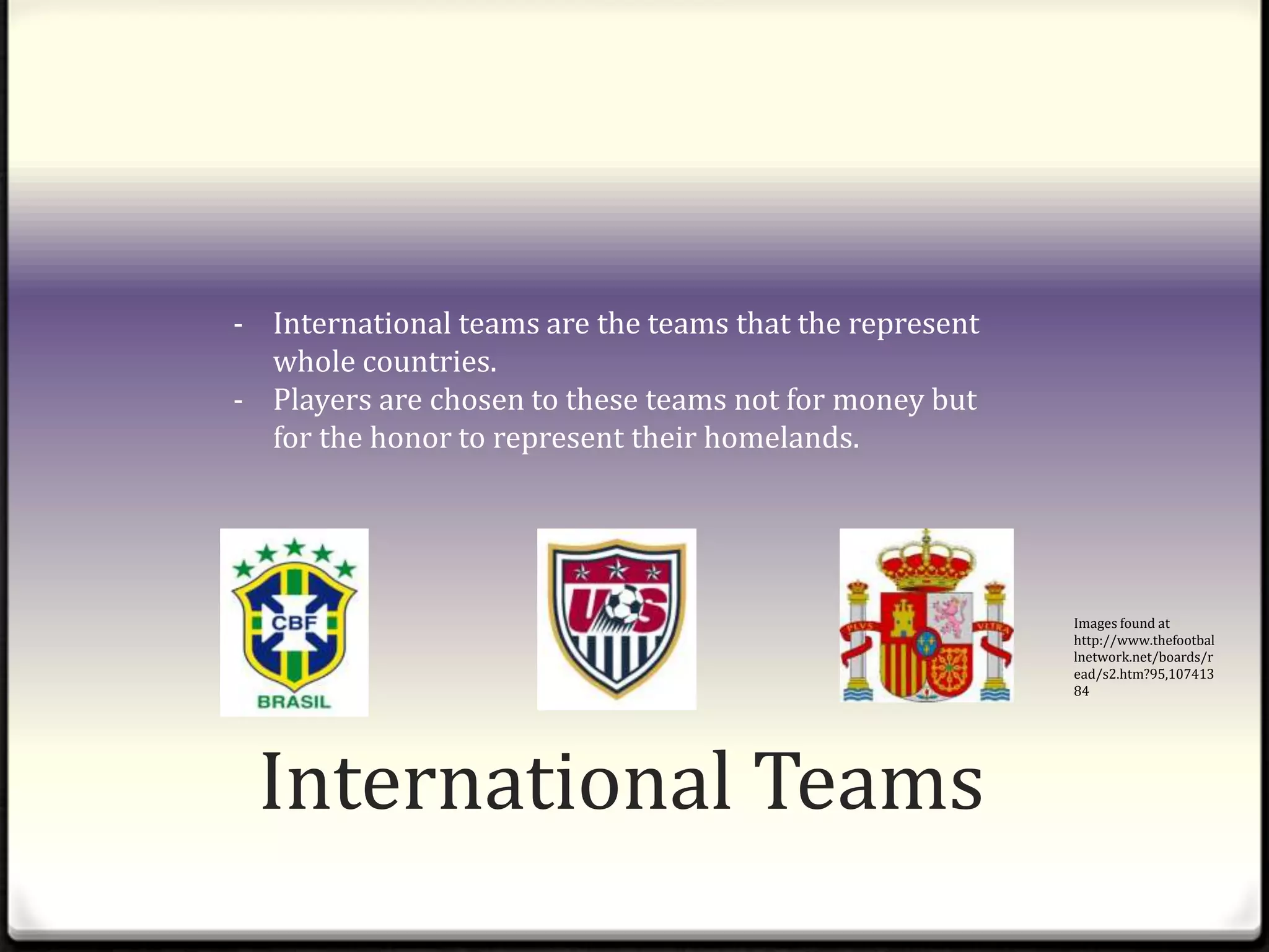 Plays two continuous 45 minute periods.