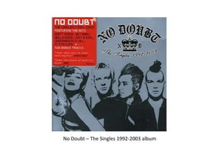 No Doubt – The Singles 1992-2003 album 