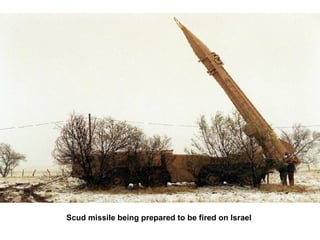 Scud missile being prepared to be fired on Israel  