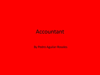 Accountant

By Pedro Aguilar-Rosales
 