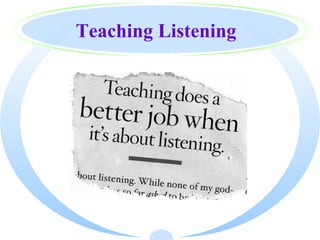 Teaching Listening
 