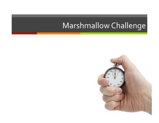Marshmallow	
  Challenge	
  
 