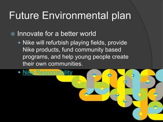 Nike Community Support Program Nike Presentation (School Project) | PPTX