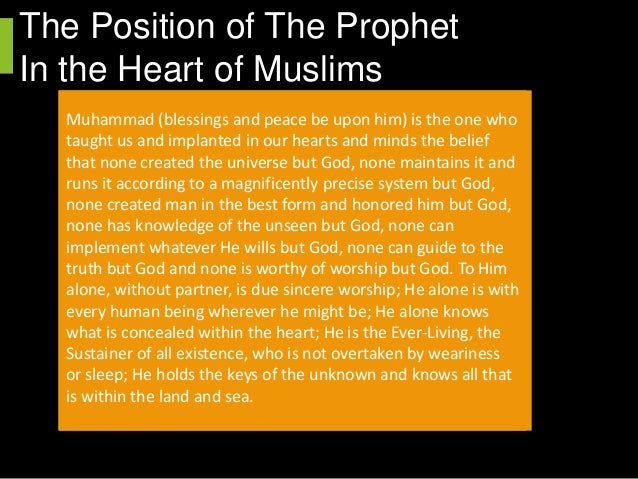 Essay about holy prophet